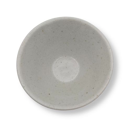 MINO WARE HANDMADE 12CM MT. FUJI-SHAPED GREEN RICE BOWL