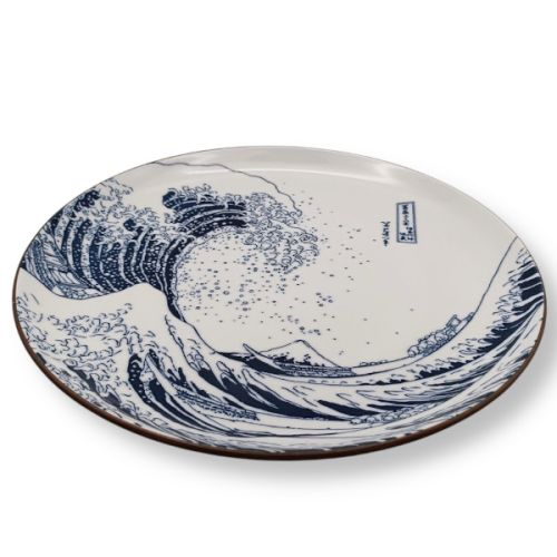 MINO WARE HOKUSAI FUJI LARGE PLATE 25CM