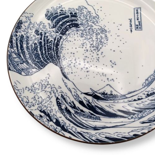 MINO WARE HOKUSAI FUJI LARGE PLATE 25CM