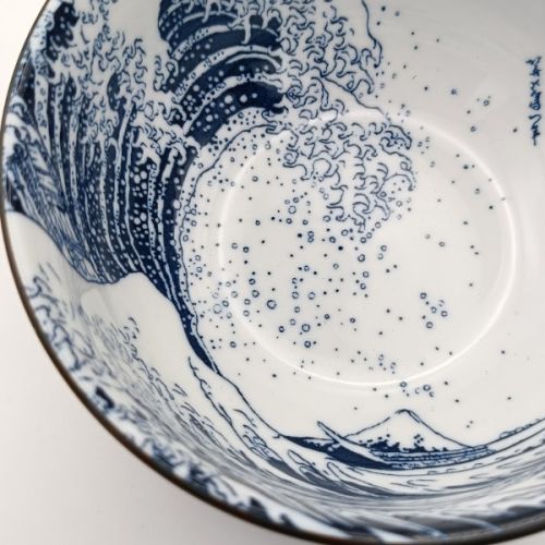 MINO WARE HOKUSAI THE GREAT WAVE BOWL 12.5CM