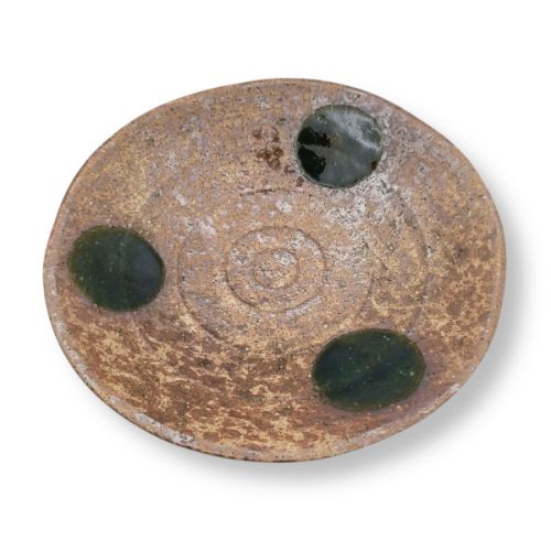 MINO WARE IGA ORIBE GLAZE COFFEE CUP AND SAUCER