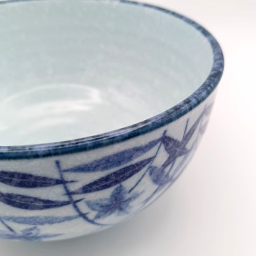 MINO WARE KIKYO BELLFLOWER 16CM DONBURI BOWL WITH GIFT BOX