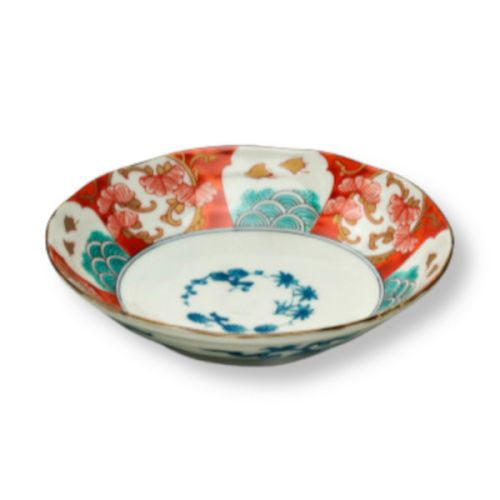MINO WARE OLD IMARI STYLE DEEP PLATE SET OF 2