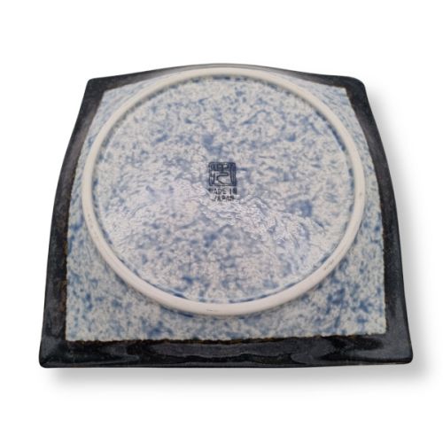 MINO WARE SEIGAIHA WAVE JAPANESE CERAMIC SQUARE PLATE