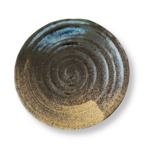 MINO WARE SPIRAL CARVING PLATE SET OF 5