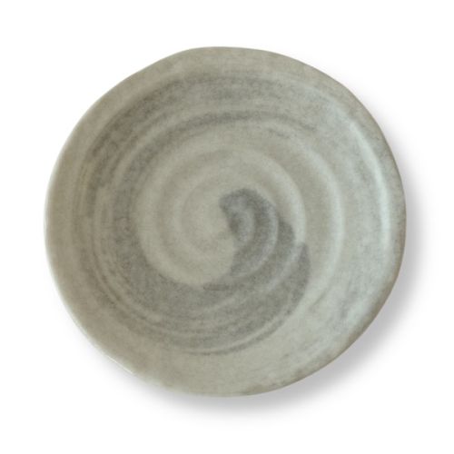 MINO WARE SPIRAL CARVING PLATE SET OF 5