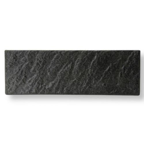 MINO WARE SUSHI SQUARE PLATE SET IN BLACK AND WHITE