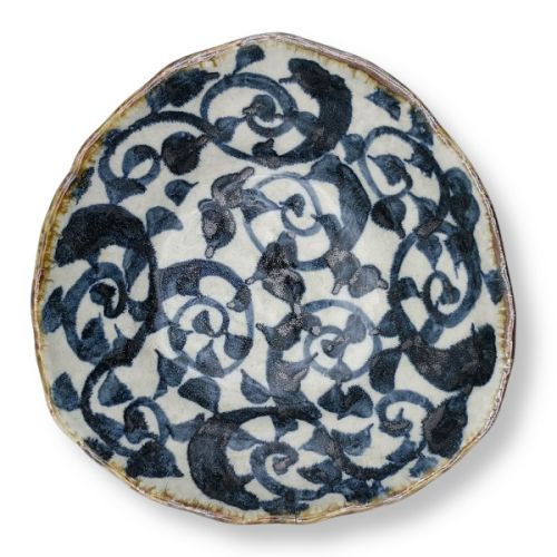 MINO WARE TAKO KARAKUSA ARABESQUE MULTI PURPOSE BOWL