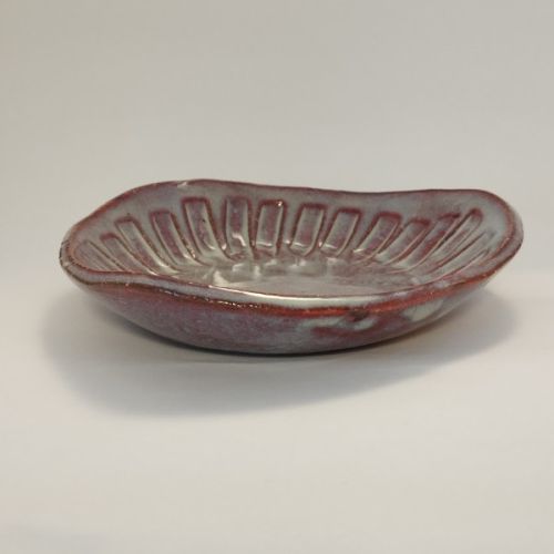 MINO WARE TOKUSA STRIPED PATTERN CUP AND SAUCER