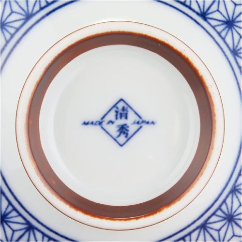 MINO WARE TRADITIONAL PATTERN RICE BOWL SET OF 5