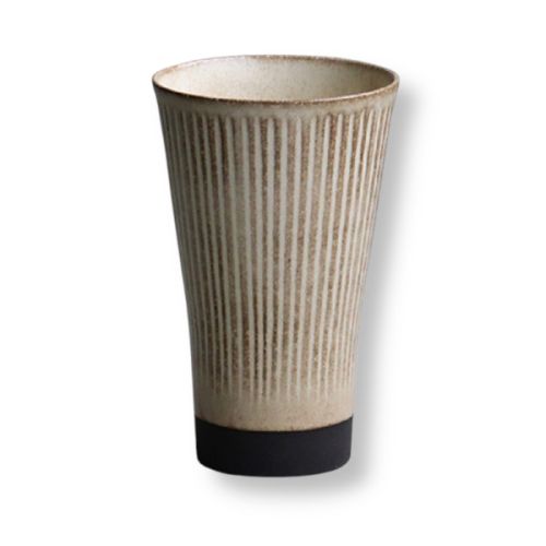MODERN JAPANESE STYLE EARTH CARVING PAIR OF CUPS