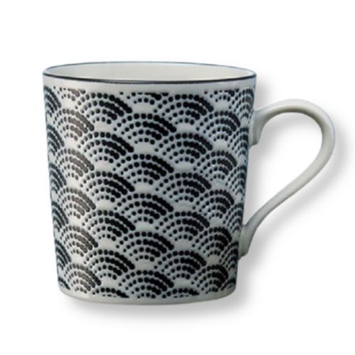 MODERN JAPANESE-STYLE KOMON MUG PAIR