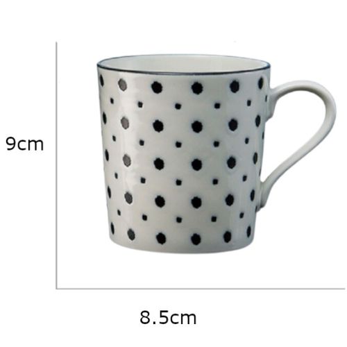 MODERN JAPANESE-STYLE KOMON MUG PAIR