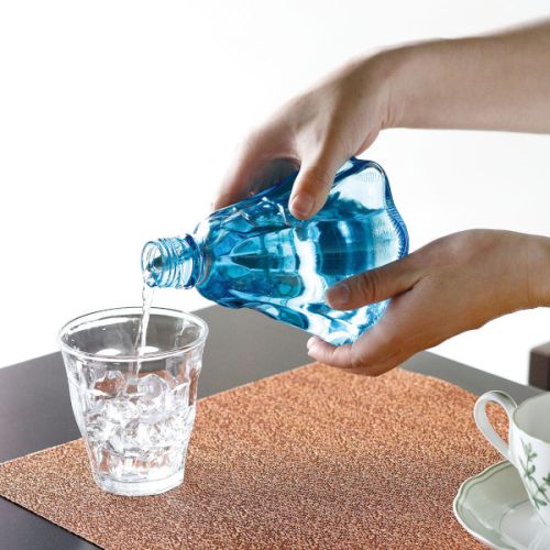 YAMACO JAPANESE FUJIYAMA SHAPED GLASS BOTTLE 