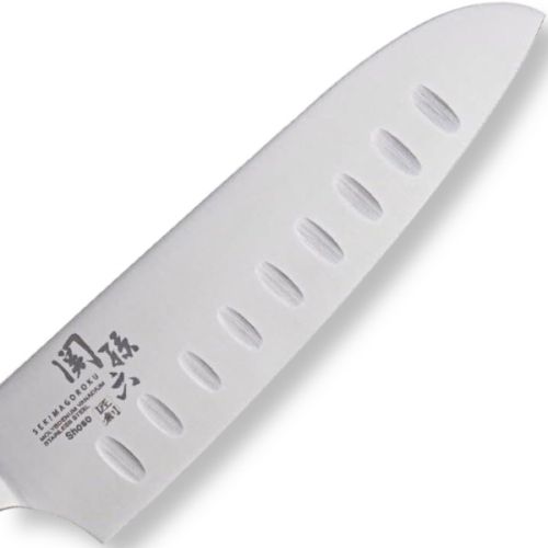 SEKI MAGOROKU STAINLESS STEEL DIMPLE SANTOKU KNIFE 165MM