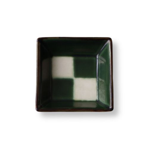 SET OF 8 MODERN JAPANESE-STYLE SQUARE SMALL PLATES