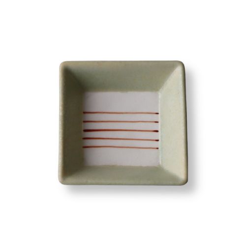 SET OF 8 MODERN JAPANESE-STYLE SQUARE SMALL PLATES