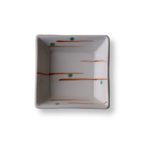 SET OF 8 MODERN JAPANESE-STYLE SQUARE SMALL PLATES
