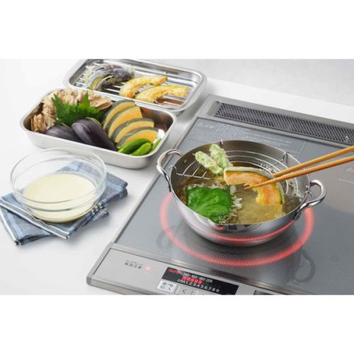 STAINLESS STEEL JAPANESE TEMPURA NABE DEEP FRYER 20CM