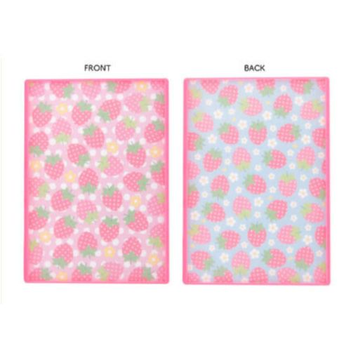 STRAWBERRY AND FLOWER ANTIBACTERIAL REVERSIBLE MINI CUTTING BOARD