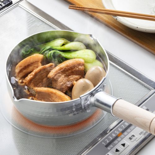 TANIGUCHI METAL JAPAN YUKIHIRA ALUMINUM SAUCEPAN 18CM IH COMPATIBLE