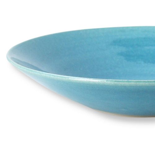 TOKONAME WARE KEIGAMA TURKISH BLUE JAPANESE POTTERY PLATE