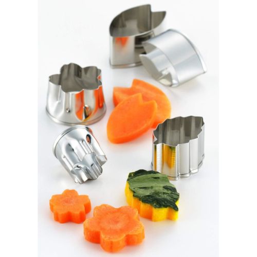 YOSHIKAWA SAKURA-SHAPED VEGETABLE CUTTER 5-PIECE SET