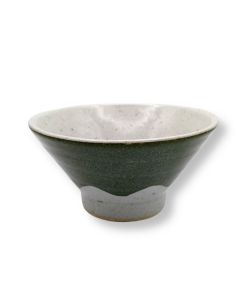 MINO WARE FAIT MAIN BOL DE RIZ VERT EN FORME DE MONT FUJI 12CM