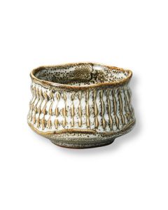 BOL À MATCHA EN CÉRAMIQUE MINO MEISEN ÉMAIL BLANC