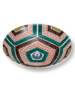 BOL EN PORCELAINE JAPONAISE KUTANI ISIDATAMI PAVÉ DE PIERRE 24 CM