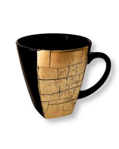 KUTANI WARE KINPAKU-SAI TASSE EN PORCELAINE JAPONAISE FEUILLE D'OR