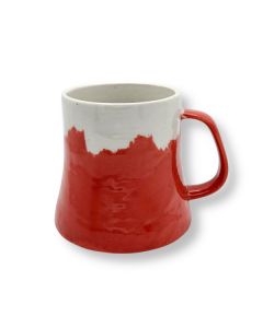 MUG EN PORCELAINE MINO WARE AKA-FUJI – MONT FUJI ROUGE