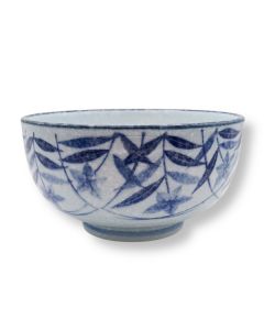 MINO WARE KIKYO BELLFLOWER 16CM DONBURI BOWL WITH GIFT BOX