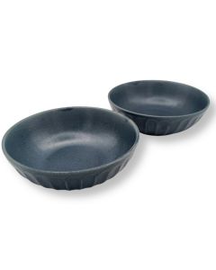 ENSEMBLE DE 2 BOLS MINO WARE MINORU TOHKI TETOTE BLEU GRIS