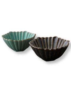 MINO WARE PEACOCK BOWL 2-COLOR SET