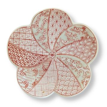 ARITA WARE KOURAKU KILN SHOZUI UME PLUM SILVER SMALL PLATE MAME ZARA