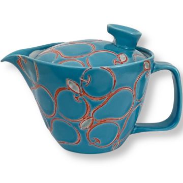 HASAMI WARE BLUE PEAR PORCELAIN TEAPOT