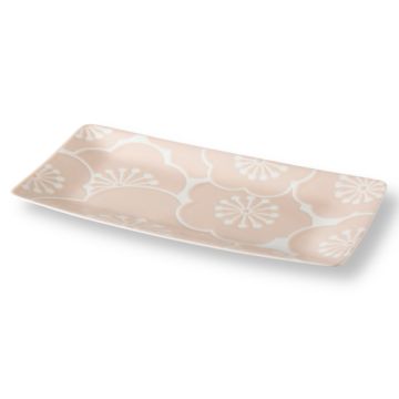 HASAMI WARE HAFURI UME PLUM RECTANGULAR PLATE