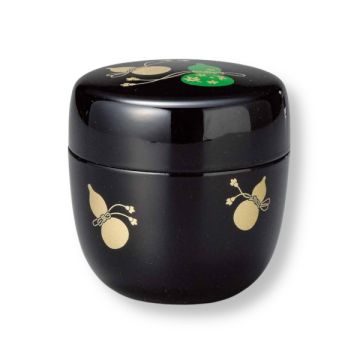 JAPANESE TEA CEREMONY NATSUME MATCHA CADDY BLACK GOURD