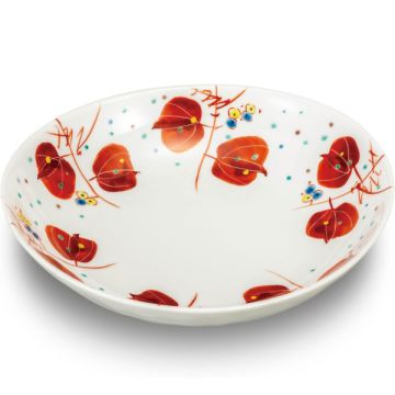 KUTANI WARE JAPANESE LANTERN PATTERN BOWL