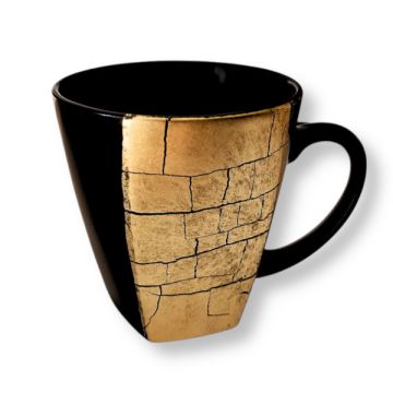 KUTANI WARE KINPAKU-SAI GOLD LEAF JAPANESE PORCELAIN MUG