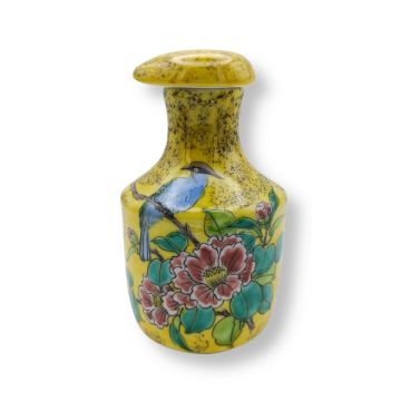 KUTANI WARE YOSHIDAYA KACHO PORCELAIN SOY SAUCE DISPENSER