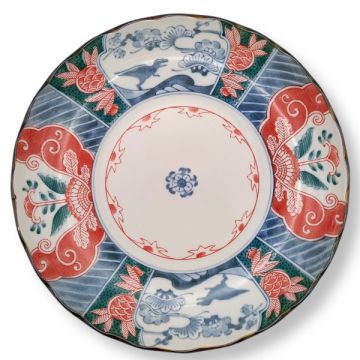 MINO WARE AUSPICIOUS DINOSAUR DESIGN LARGE PLATE 23CM