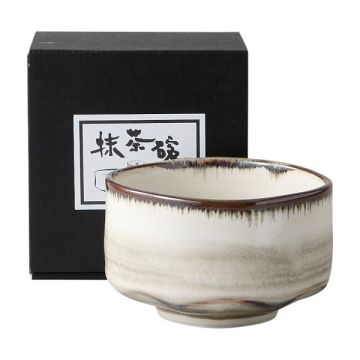 MINO WARE CLOUDY WHITE MATCHA BOWL