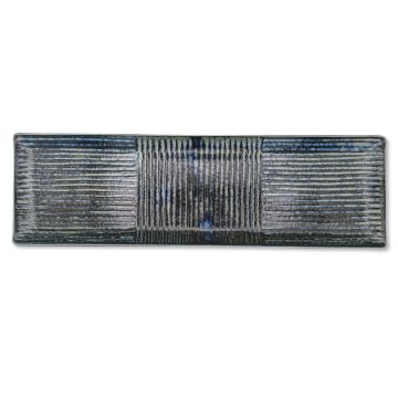 MINO WARE INDIGO BLUE LONG RECTANGULAR SUSHI PLATE