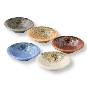 MINO WARE JAPANESE PORCELAIN SMALL BOWL 5-PIECE SET