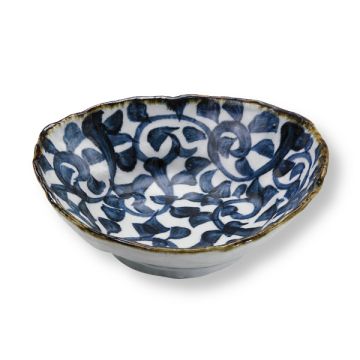 MINO WARE TAKO KARAKUSA ARABESQUE MULTI PURPOSE BOWL