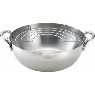 STAINLESS STEEL JAPANESE TEMPURA NABE DEEP FRYER 20CM