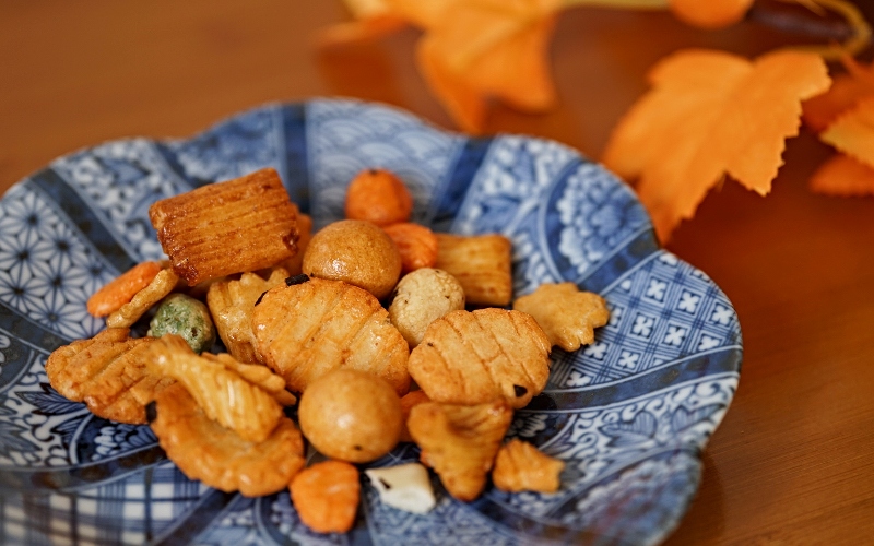 Les en-cas de riz traditionnels du Japon, le beika